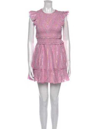 Pre-owned Saylor Crew Neck Mini Dress W/ Tags In Pink