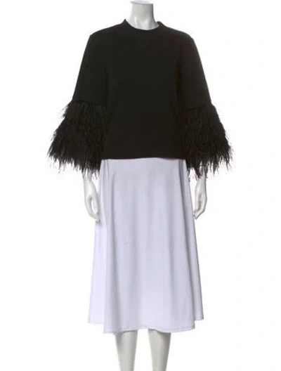 Pre-owned Saylor Crew Neck Sweater In Black