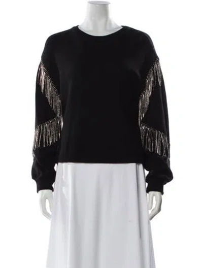 Pre-owned Saylor Crew Neck Sweater In Black