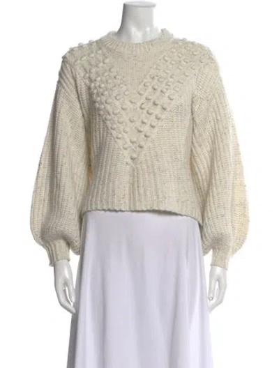 Pre-owned Saylor Crew Neck Sweater In Neutral