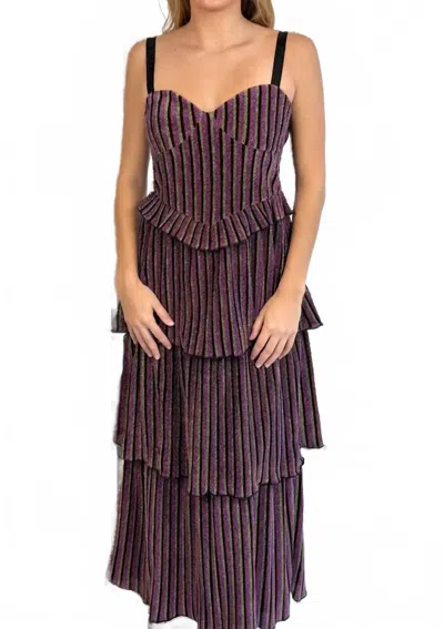 Saylor Darina Dress In Multi Color In Pink