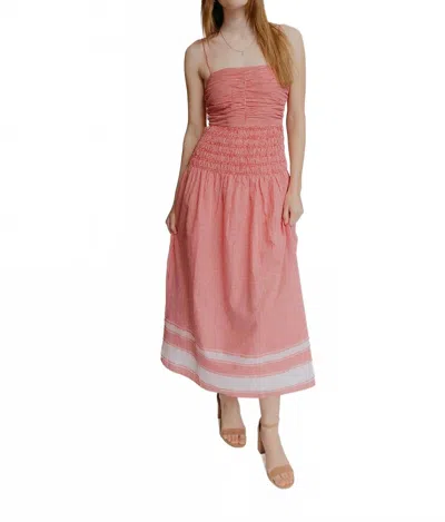 Saylor Dorothy Maxi Dress In Red/white Gingham In Multi