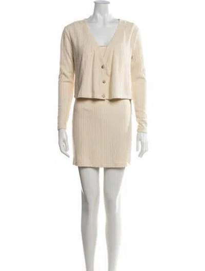 Pre-owned Saylor Dress Set In Yellow