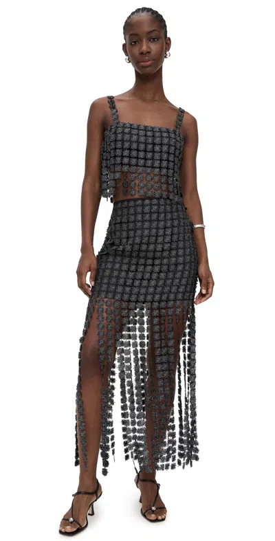 Saylor Elie Set Black In Gray