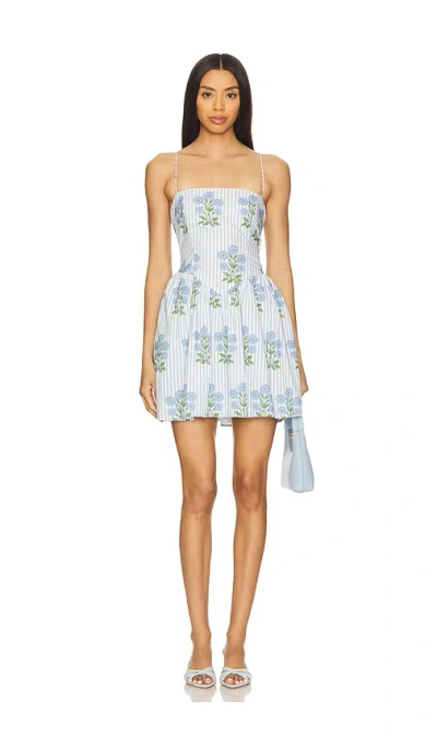 Saylor Fara Dress In Blue
