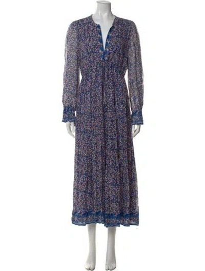 Pre-owned Saylor Floral Print Long Dress