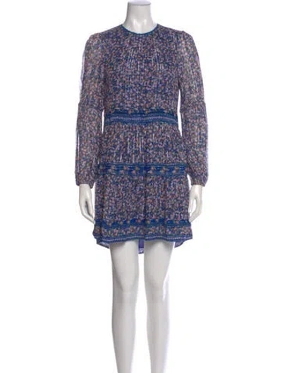 Pre-owned Saylor Floral Print Mini Dress