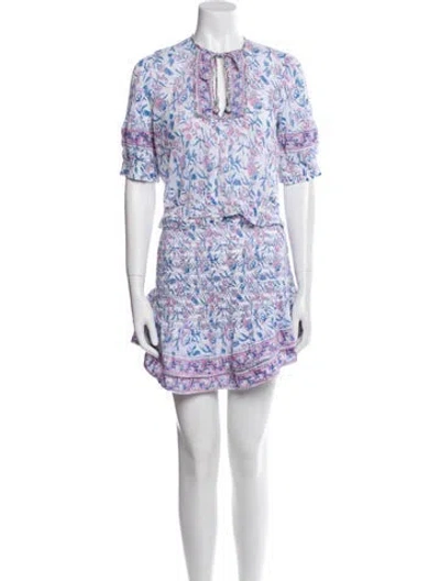 Pre-owned Saylor Floral Print Skirt Set