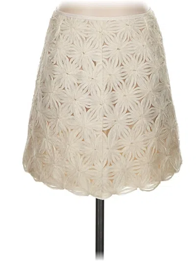 Pre-owned Saylor Formal Skirt In Ivory