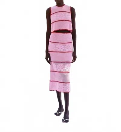 Saylor Fran Midi Set In Pink