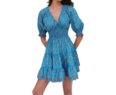 Saylor Greyson Dress In Blue Floral
