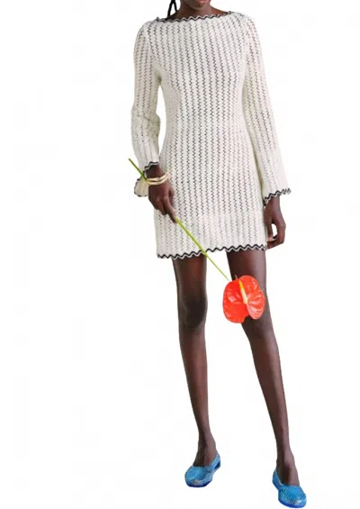 Saylor Helenora Dress In White