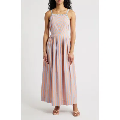 Saylor Imelda Stripe Cotton Fit & Flare Sundress In Multi