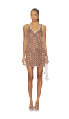 Saylor Jeanetta Dress In Brown