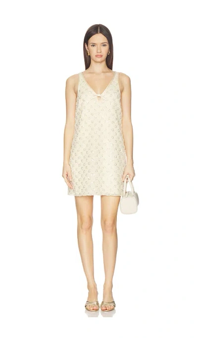 Saylor Jeanetta Dress In Yellow