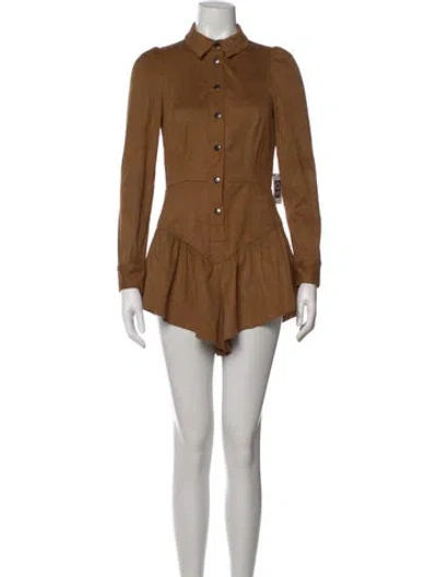 Pre-owned Saylor Jumpsuit In Brown