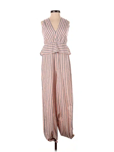 Pre-owned Saylor Jumpsuit In Ivory