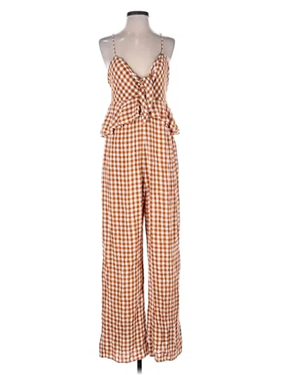 Pre-owned Saylor Jumpsuit In Orange
