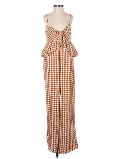 Pre-owned Saylor Jumpsuit In Orange
