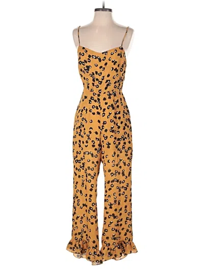 Pre-owned Saylor Jumpsuit In Yellow