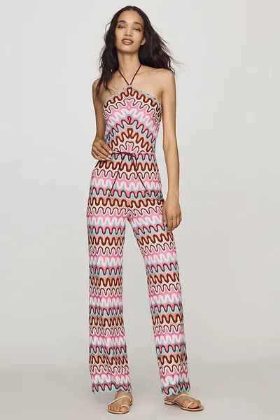 Saylor Keegan Crochet Jumpsuit In Multi