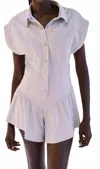 Saylor Kiera Romper In Hydrangea In Neutral