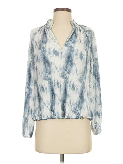 Saylor Long Sleeve Blouse In Blue