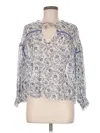 Saylor Long Sleeve Blouse In Blue