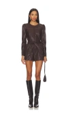 Saylor Lora Romper In Brown