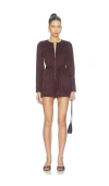 Saylor Lora Romper In Purple