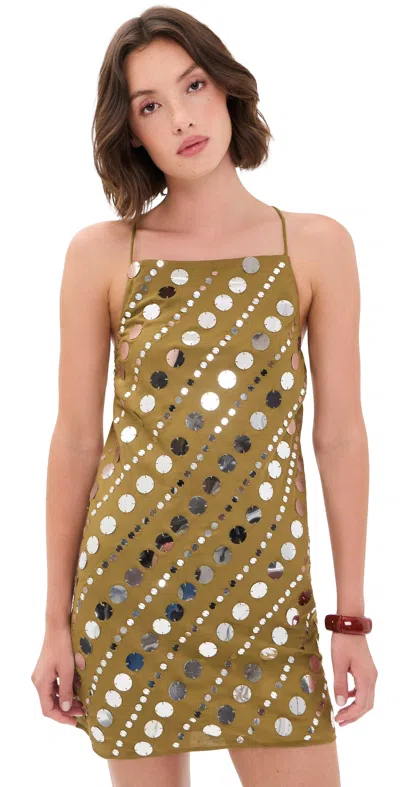Saylor Marlon Dress Pistachio/silver