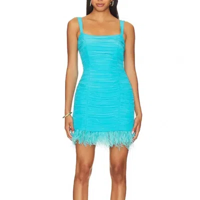 Saylor Melina Dress In Aqua In Blue