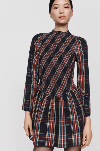 Saylor Meri 100% Cotton Mini Dress In Multi