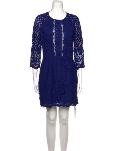 Pre-owned Saylor Nylon Mini Dress W/ Tags In Blue