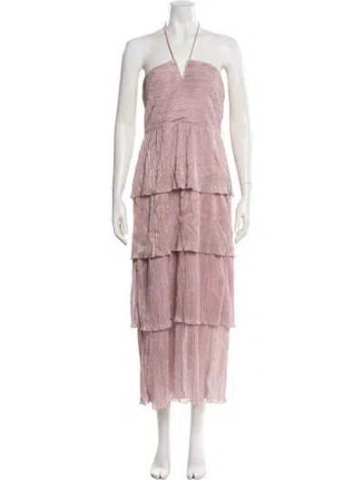 Pre-owned Saylor Patterned Midi Length Dress