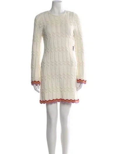 Pre-owned Saylor Patterned Mini Dress W/ Tags In Neutral