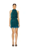 Saylor Piper Dress In Deep Teal