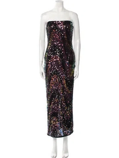 Pre-owned Saylor Printed Midi Length Dress W/ Tags In Multi