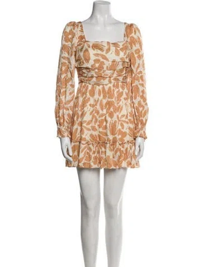 Pre-owned Saylor Printed Mini Dress In Multi