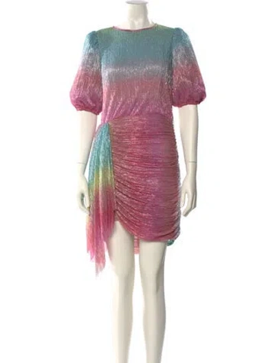 Pre-owned Saylor Printed Mini Dress W/ Tags In Pink