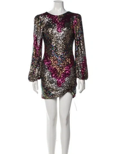 Pre-owned Saylor Printed Mini Dress W/ Tags In Pink