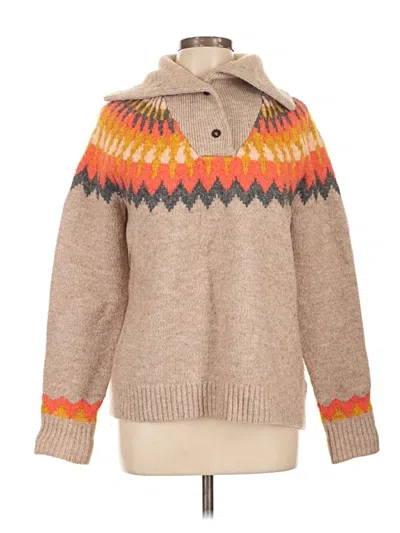 Pre-owned Saylor Pullover Sweater In Tan