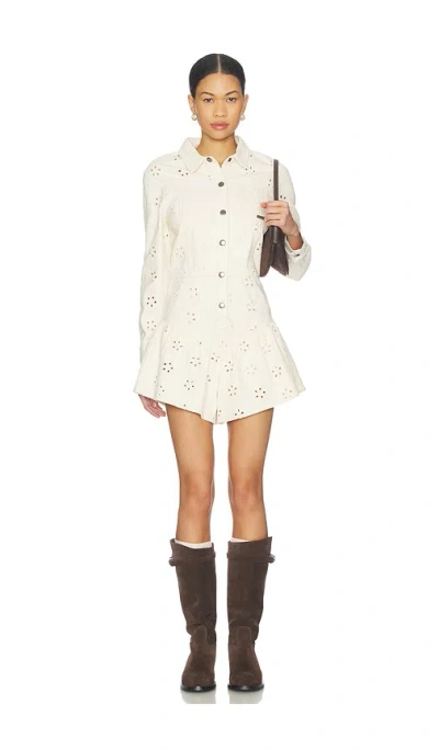 Saylor Rhea Romper In Creme