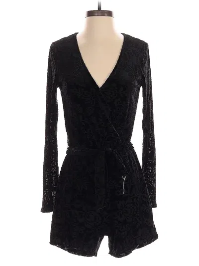 Pre-owned Saylor Romper In Black