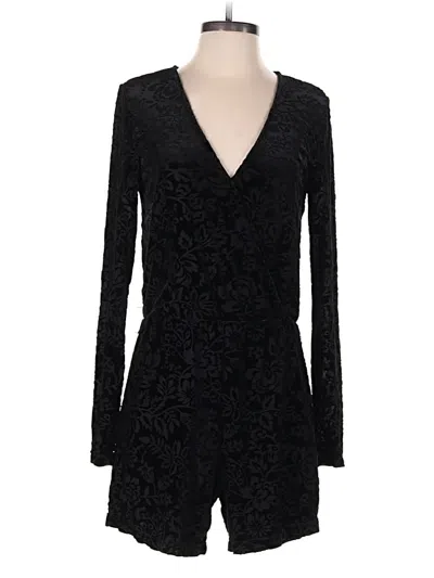 Pre-owned Saylor Romper In Black