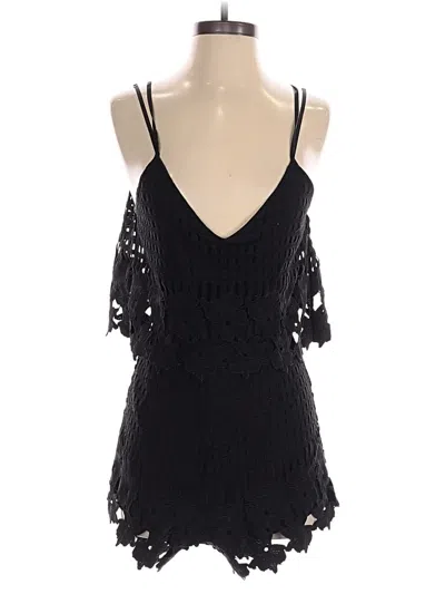 Pre-owned Saylor Romper In Black