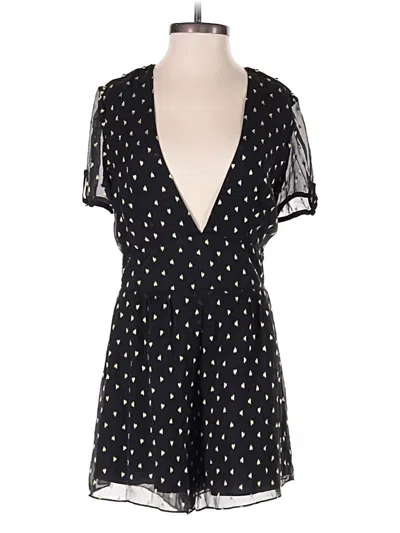 Pre-owned Saylor Romper In Black