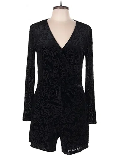 Pre-owned Saylor Romper In Black