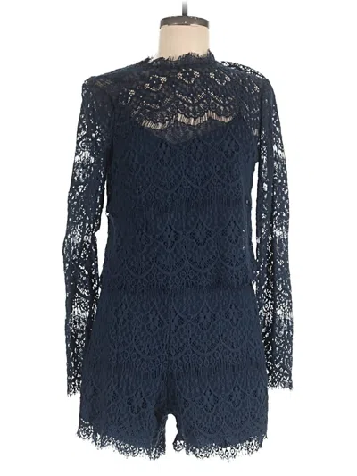 Pre-owned Saylor Romper In Blue