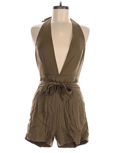 Pre-owned Saylor Romper In Brown